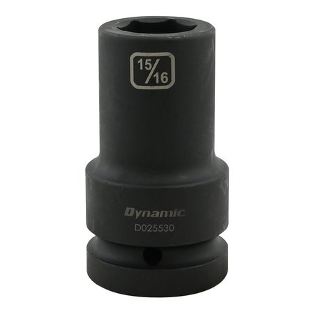 DYNAMIC Tools 15/16" X 1" Drive, 6 Point Deep Length, Impact Socket D025530